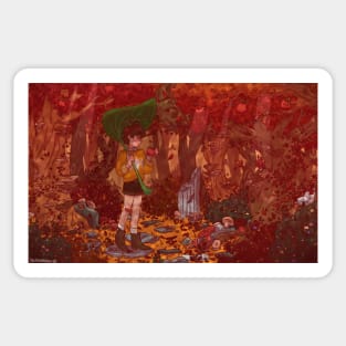 Autumn Forest Walk Sticker